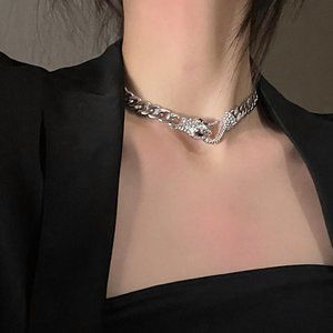 Hip-hop necklace personalized clavicle chain